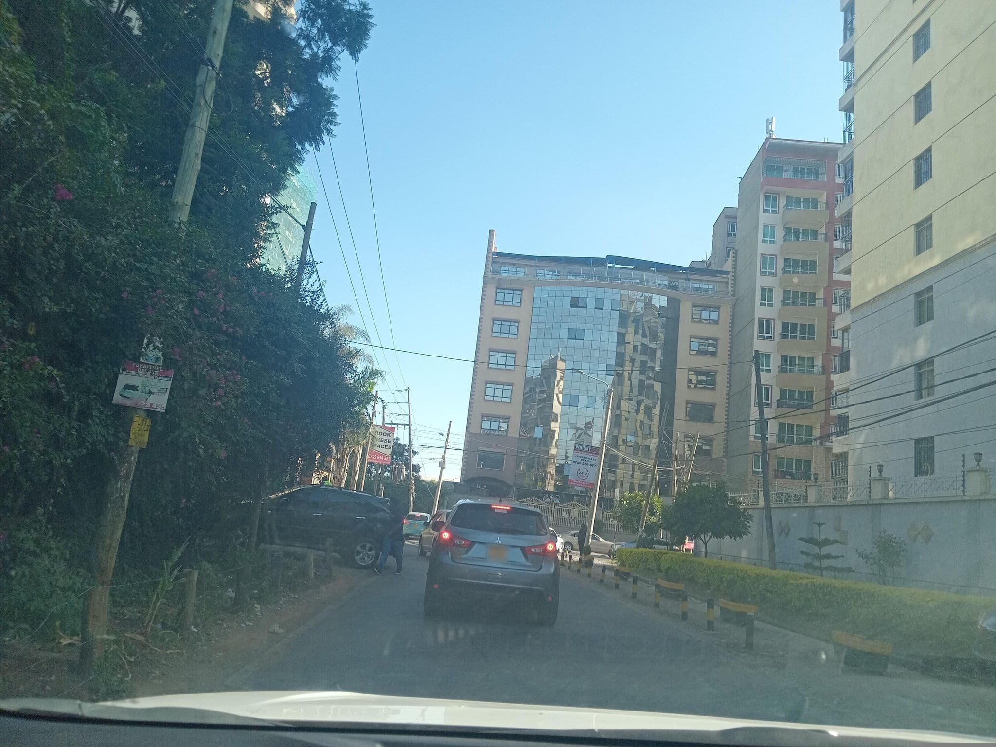 Street view near Lenox Park, Nairobi