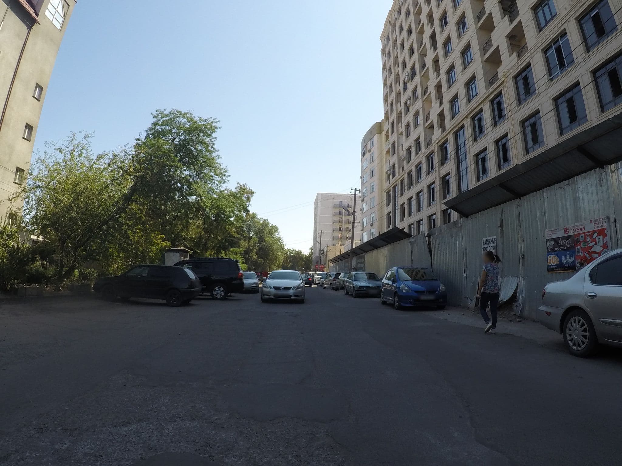 Street view near Five Hotel, Bishkek — © chrisbeddow (CC BY-SA · Mapillary)