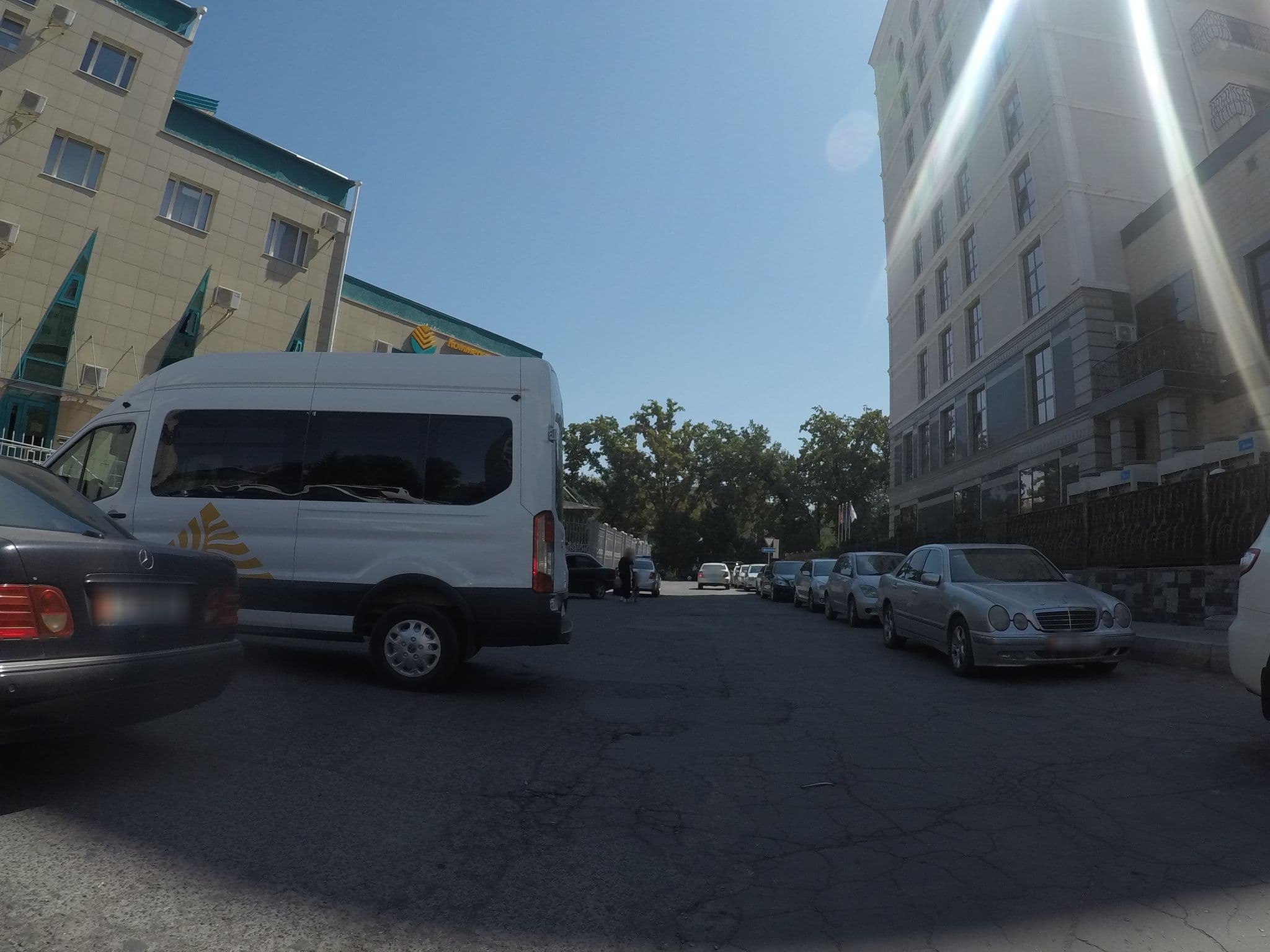 Street view near Plaza Hotel Bishkek, Bishkek — © chrisbeddow (CC BY-SA · Mapillary)