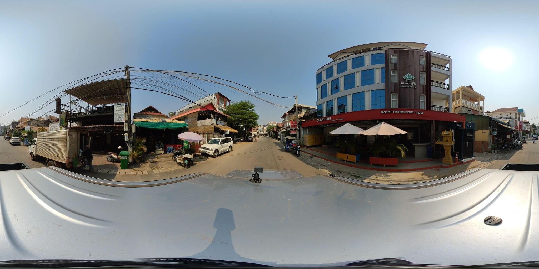 Street view near Eight Rooms, Siem Reap — © ThailandCambodia (CC BY-SA · Mapillary)