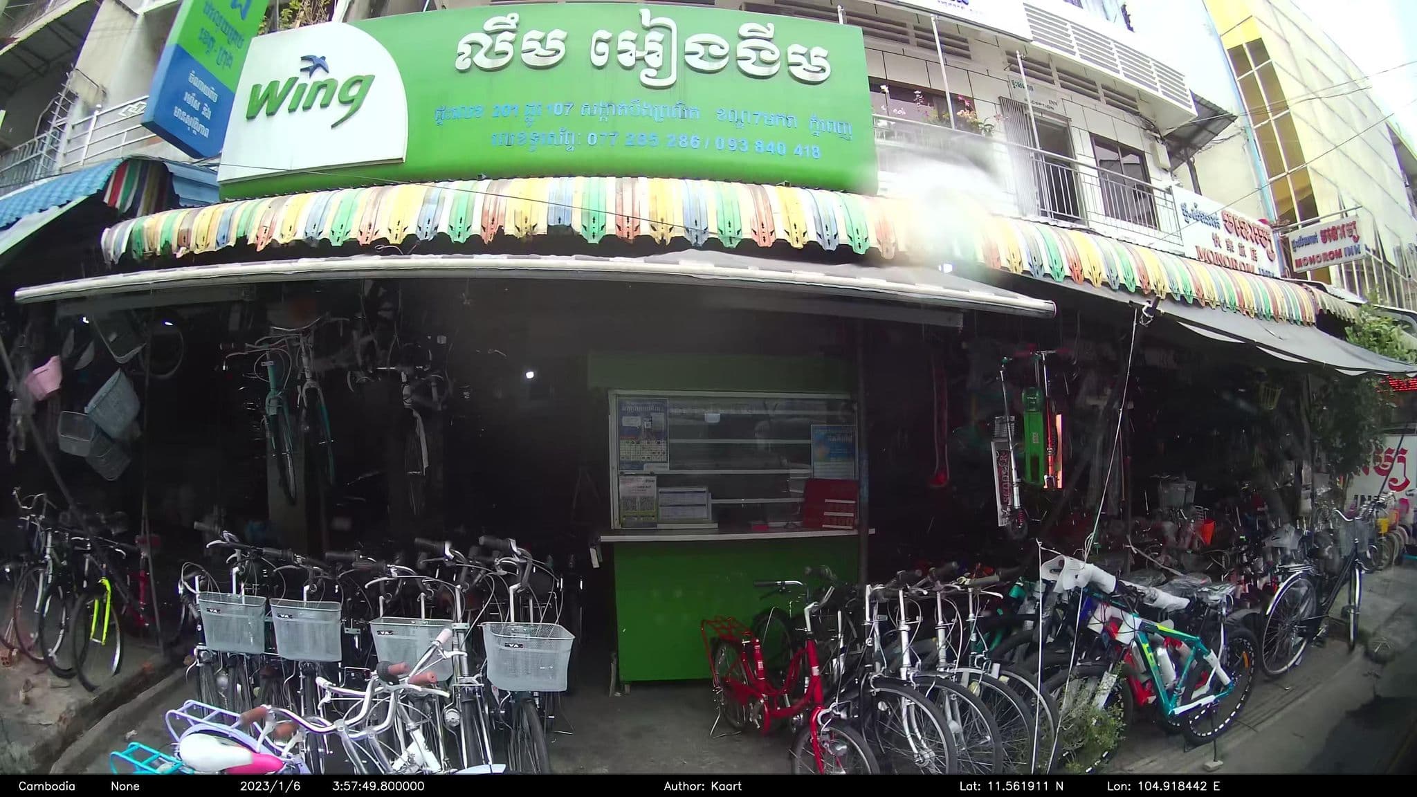 Street view near Capitol Guesthouse, Phnom Penh