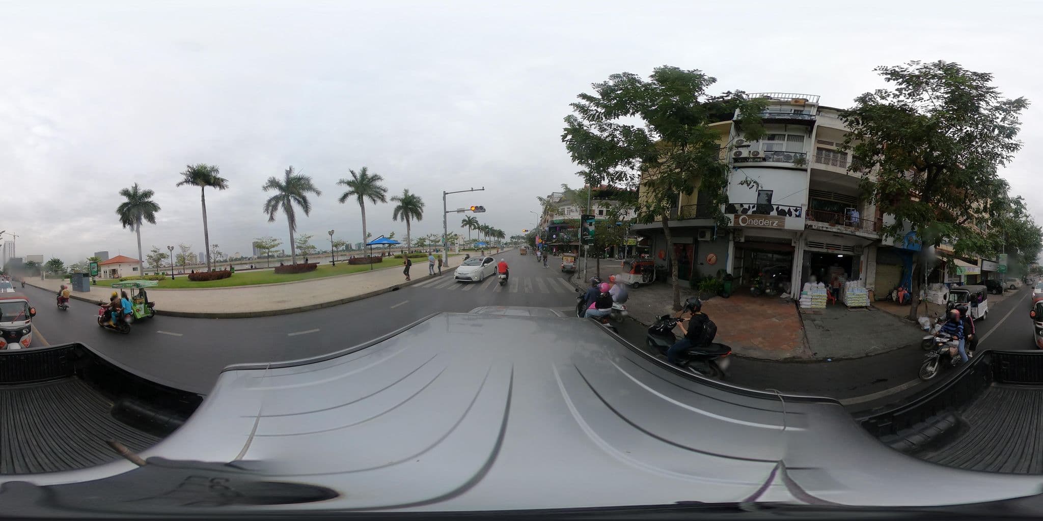 Street view near Waterview Guesthouse, Phnom Penh