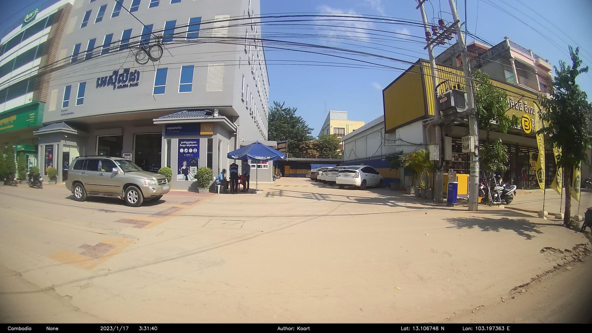 Street view near Yean Yean Guesthouse, Battambang — © kaart_2 (CC BY-SA · Mapillary)