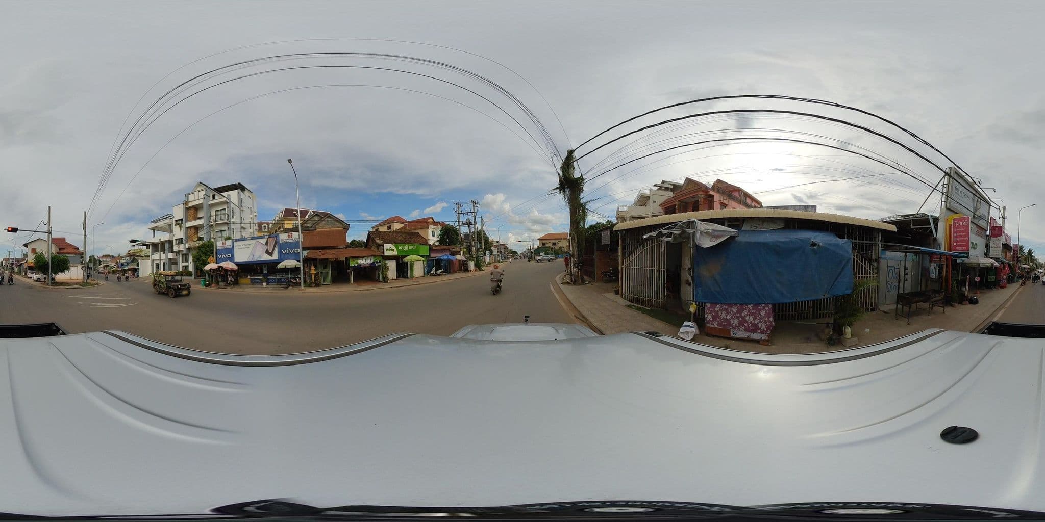 Street view near The Cashew Nut Guesthouse, Siem Reap