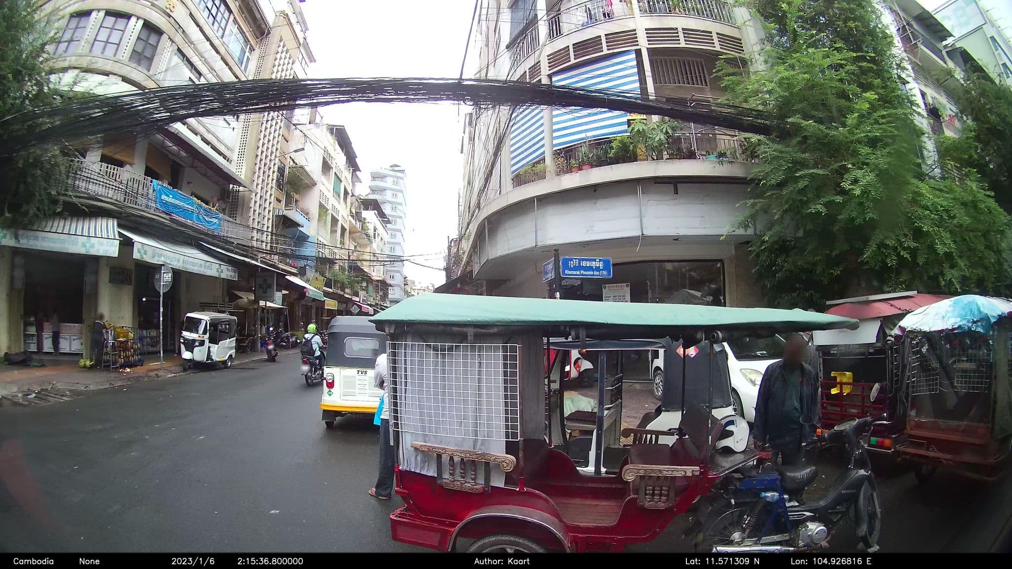 Street view near City Center, Phnom Penh