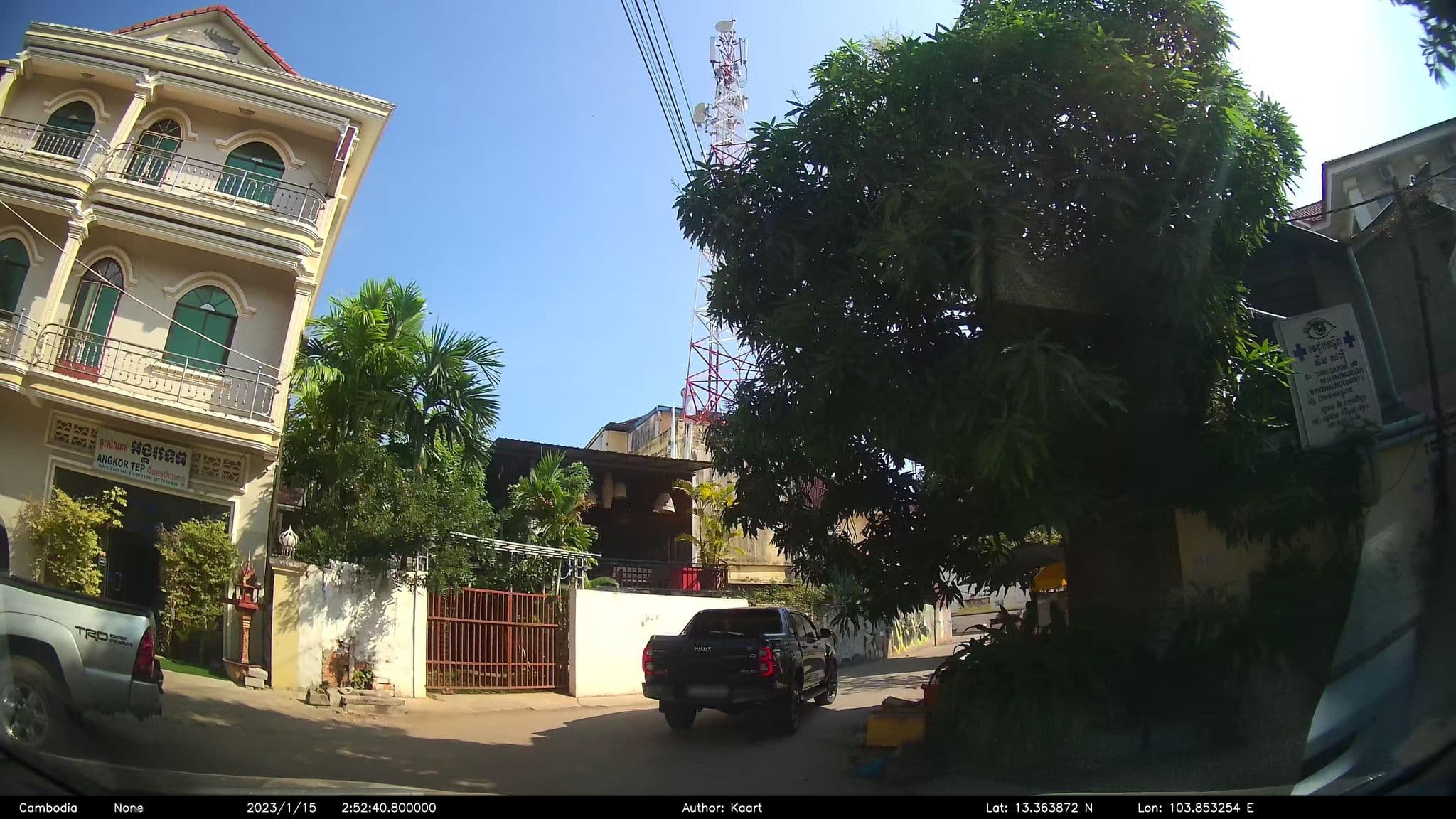 Street view near Okay guesthouse, Siem Reap