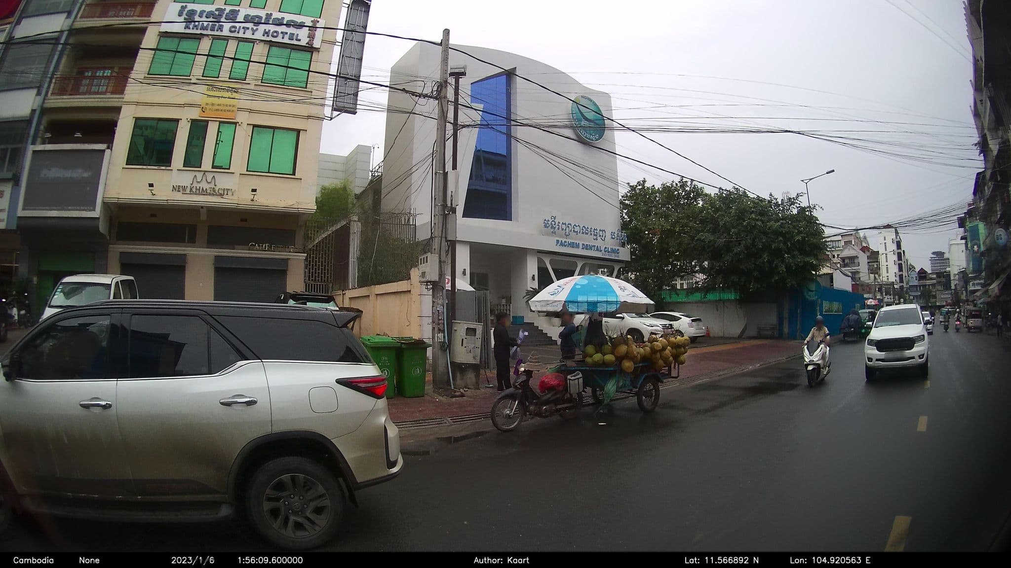 Street view near New Khmer City, Phnom Penh