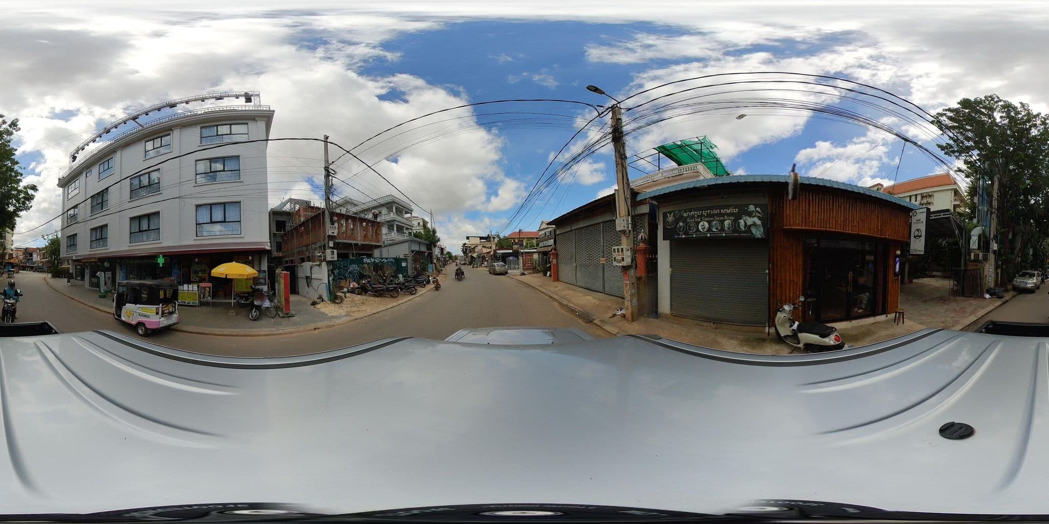 Street view near Natural House Restaurant & Sky Bar, Siem Reap