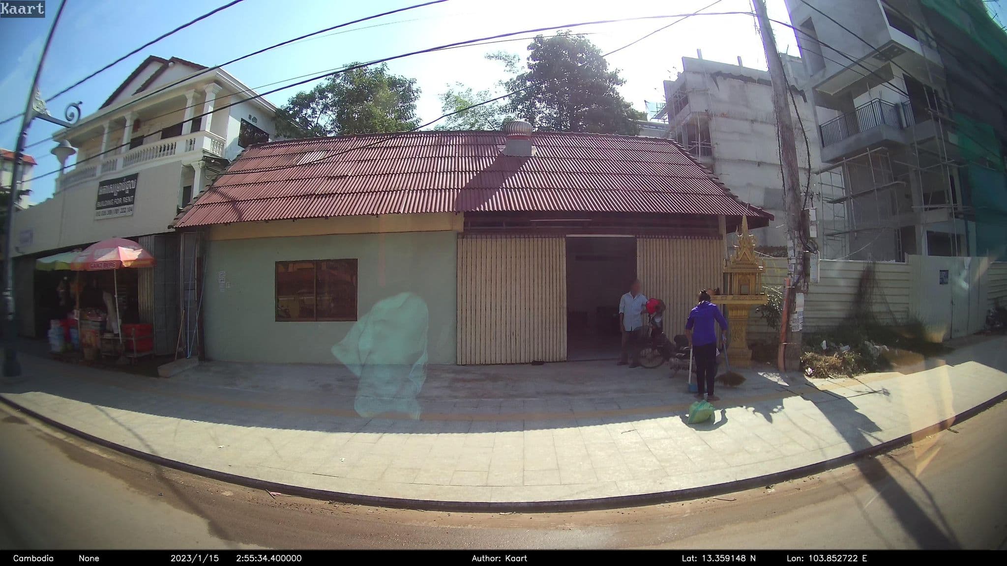 Street view near Reasey Boutique Hotel, Siem Reap