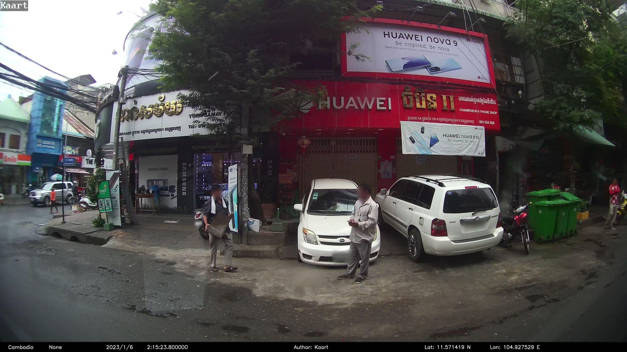 Street view near Le Vincent hotel, Phnom Penh