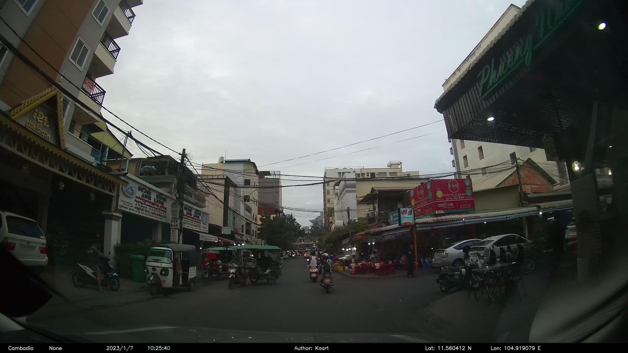 Street view near Favour hotel, Phnom Penh