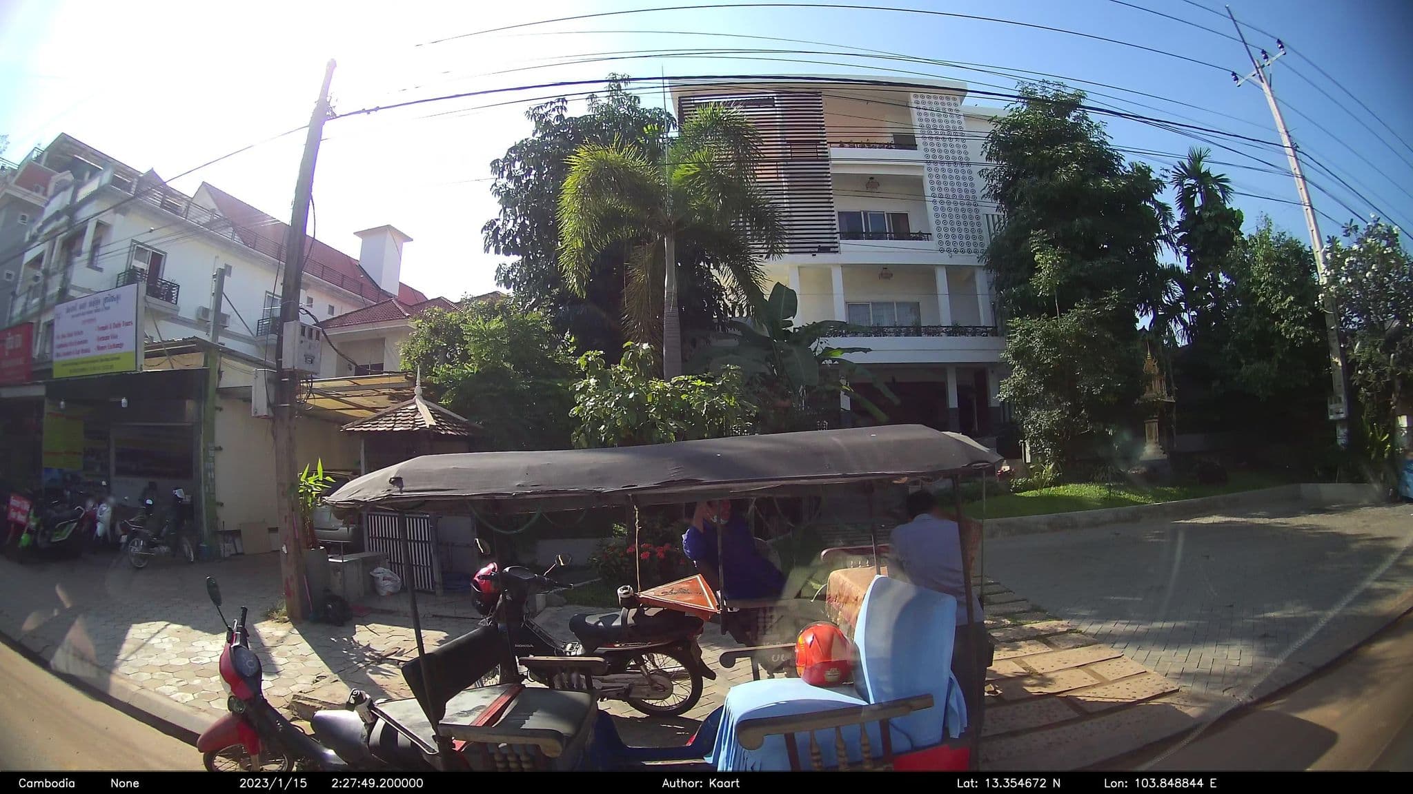 Street view near Sakana Suite Hotel, Siem Reap — © kaart_2 (CC BY-SA · Mapillary)
