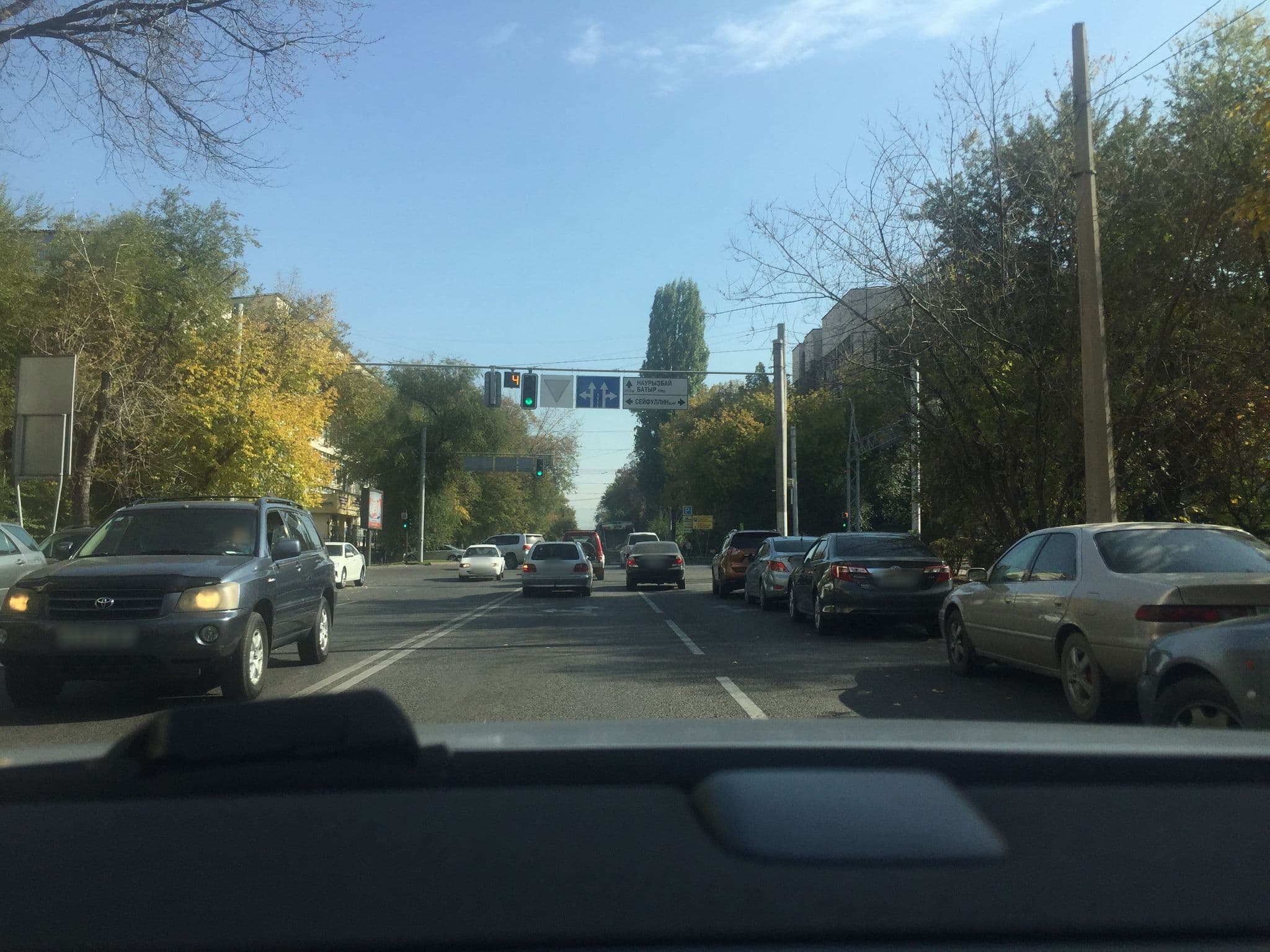 Street view near FM Hostel, Almaty — © 99problems (CC BY-SA · Mapillary)