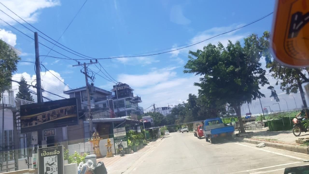 Street view near Sengtawan Riverside Hotel, Vientiane