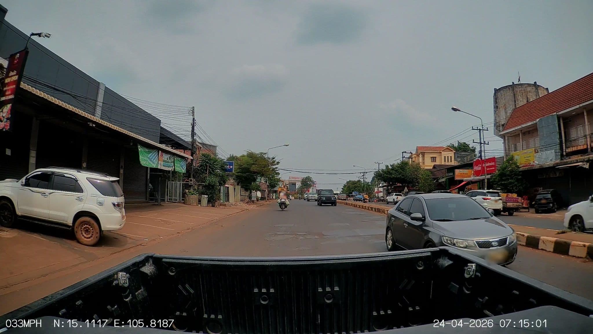 Street view near Saylomdyne Hotel, Pakse — © ThailandCambodia (CC BY-SA · Mapillary)