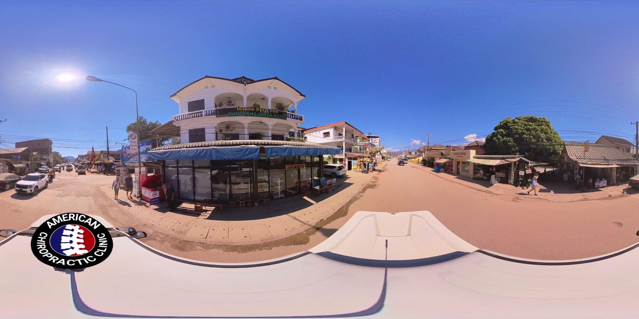 Street view near Sivixay Guesthouse, Vang Vieng