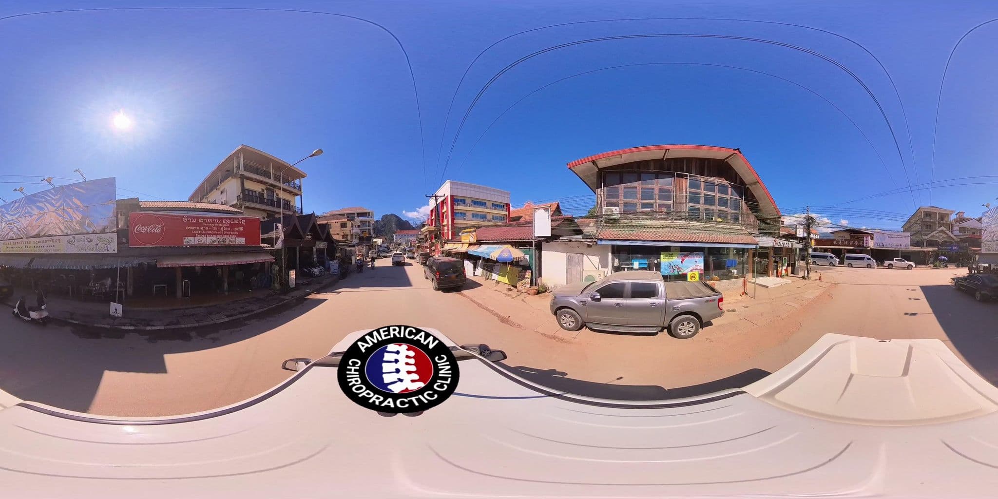 Street view near Soutjai Guesthouse, Vang Vieng