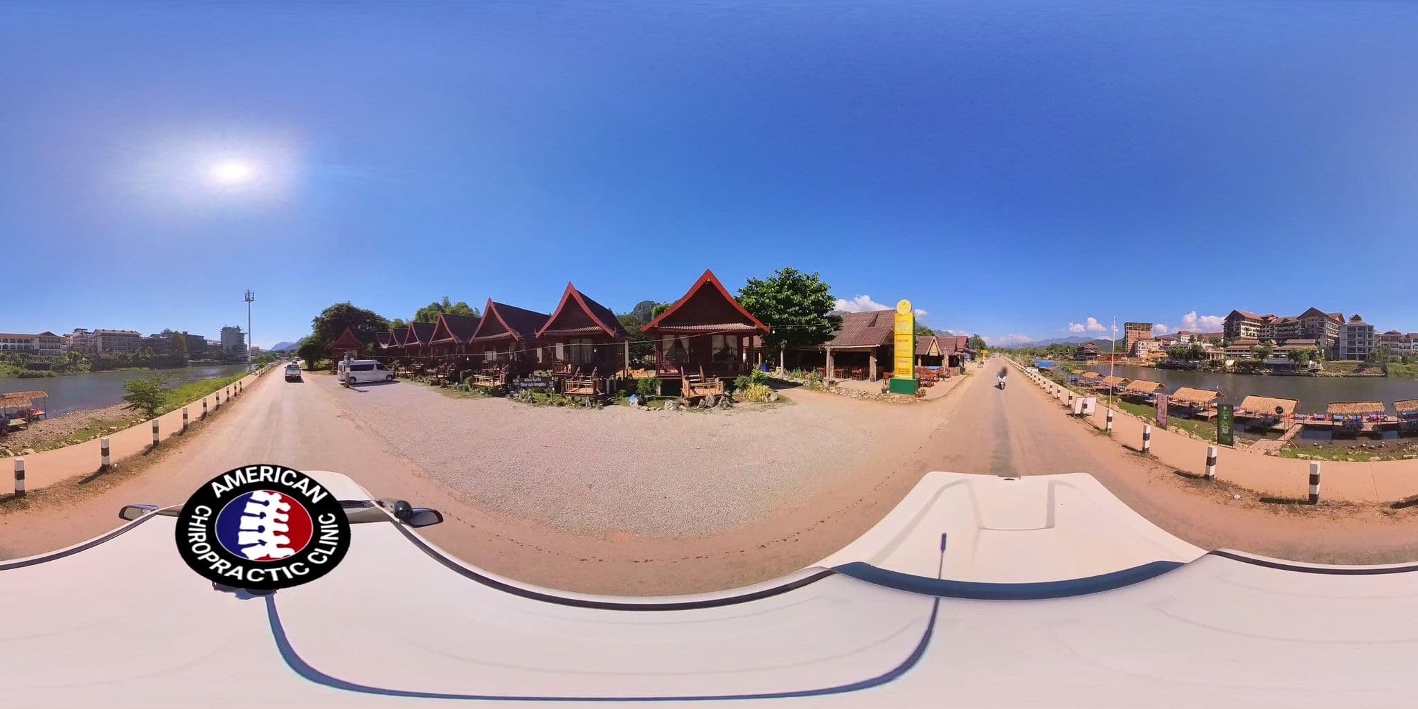 Street view near Other Side Bungalow, Vang Vieng