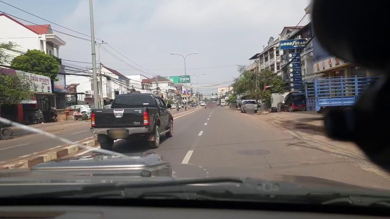 Street view near A&Z Apartment, Vientiane