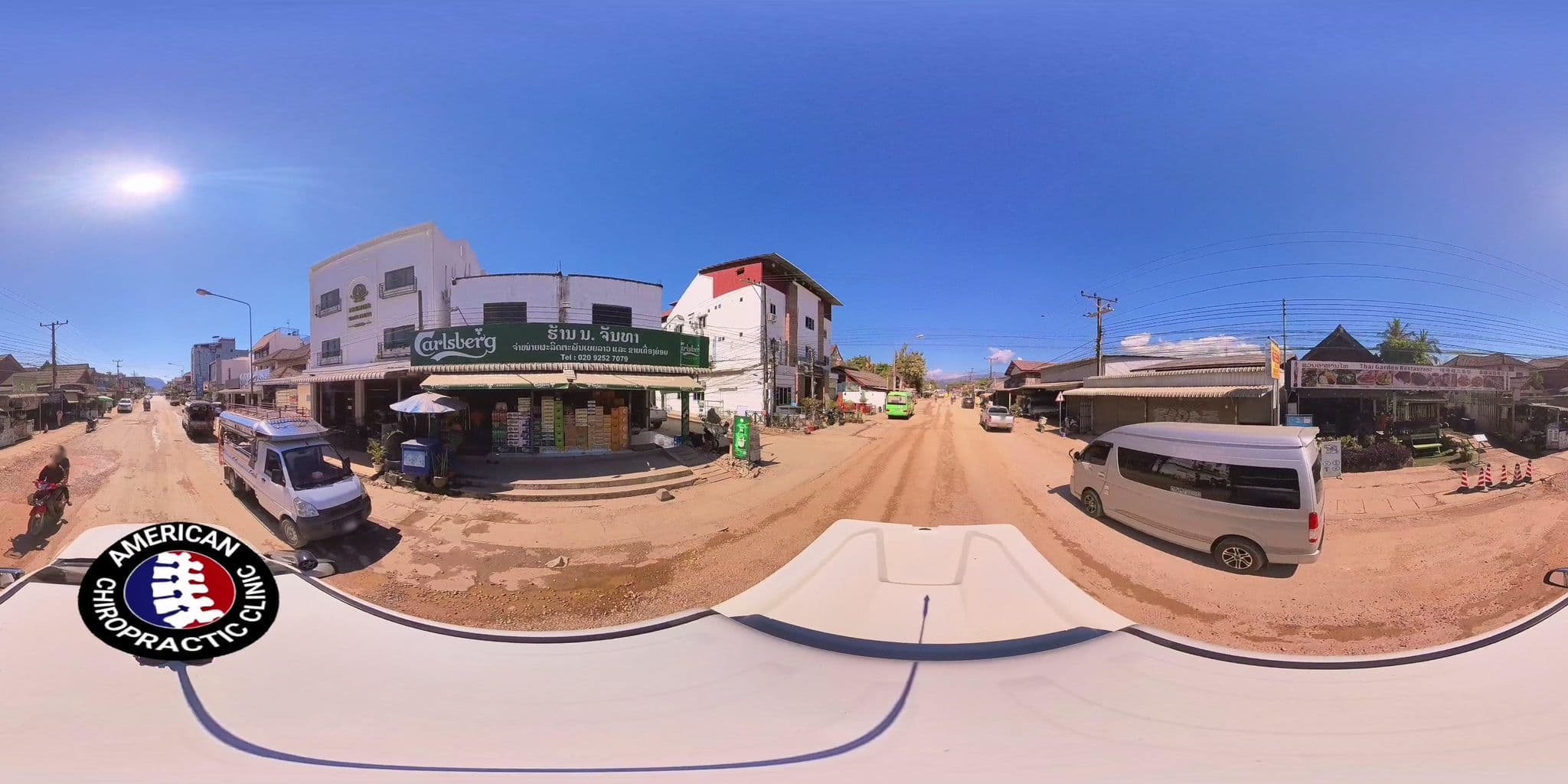 Street view near Premier Vang Vieng hotel, Vang Vieng
