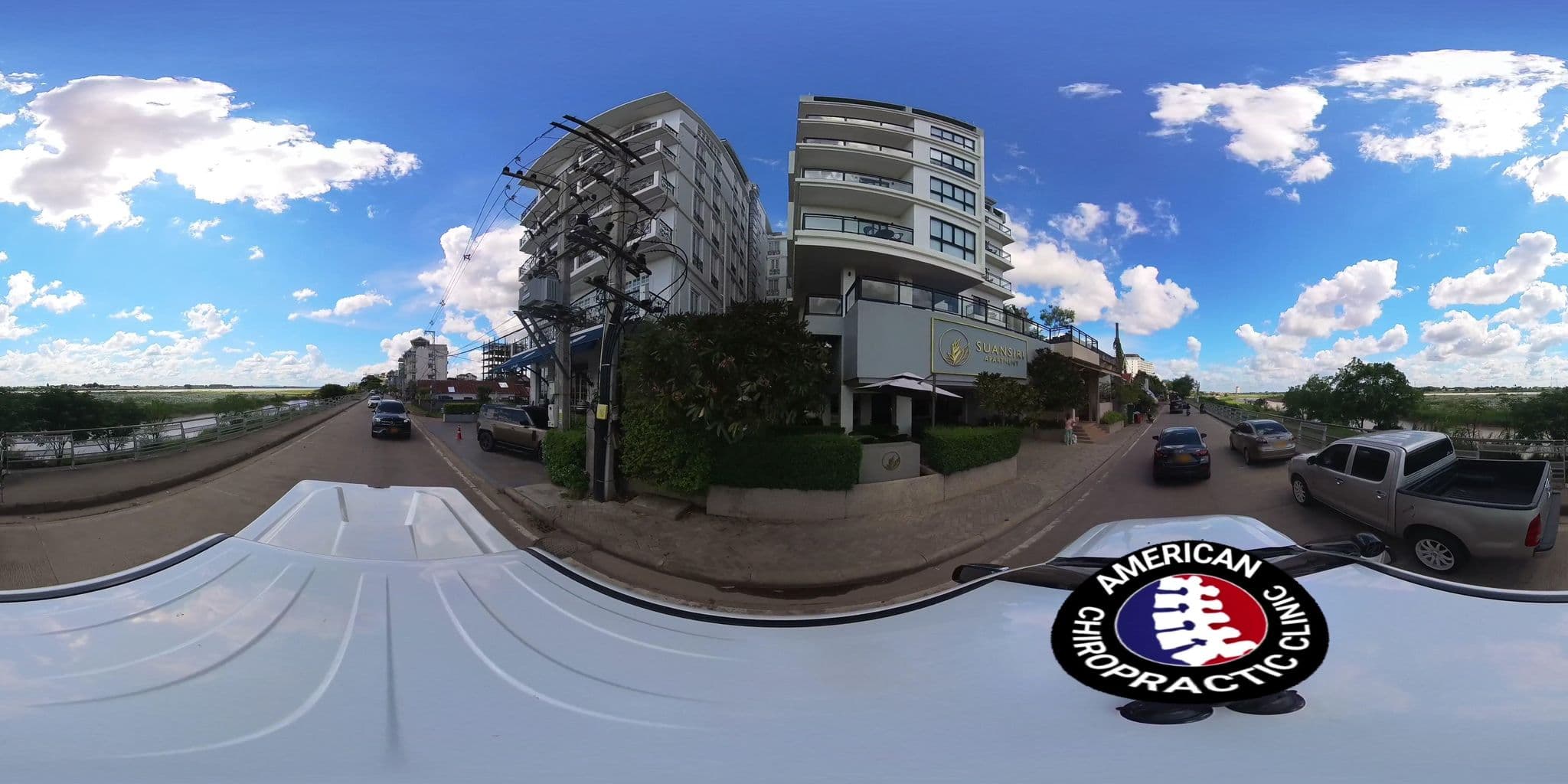 Street view near Suansiri Apartment, Vientiane