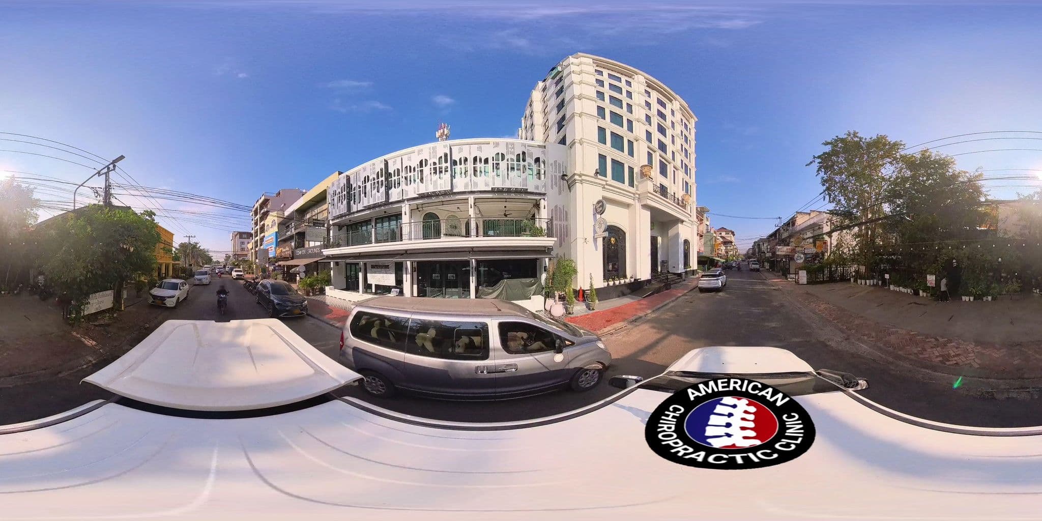 Street view near Mekong Riverside Hotel, Vientiane