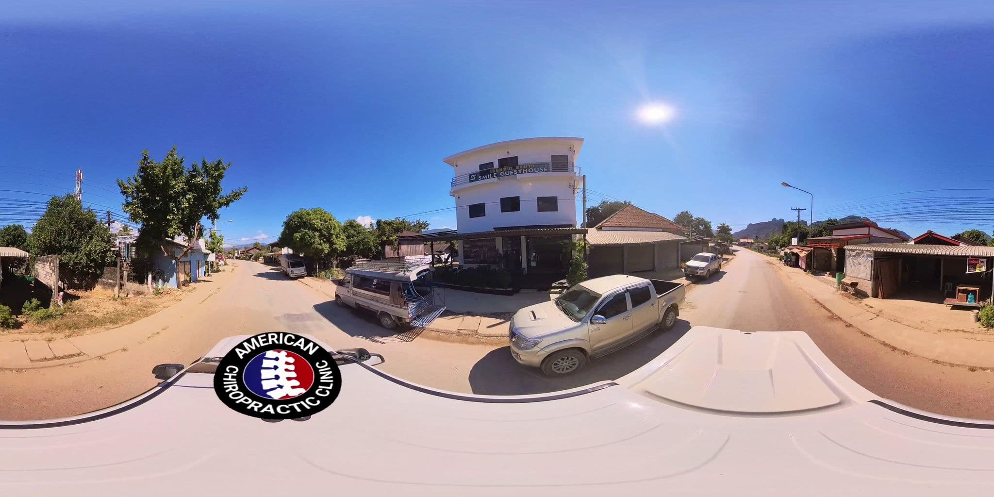 Street view near Smile Guesthouse, Vang Vieng
