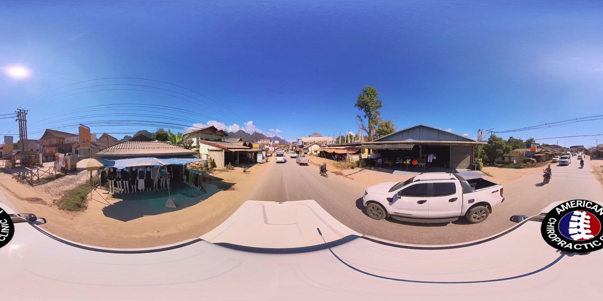 Street view near Boun Khao Guest House, Vang Vieng