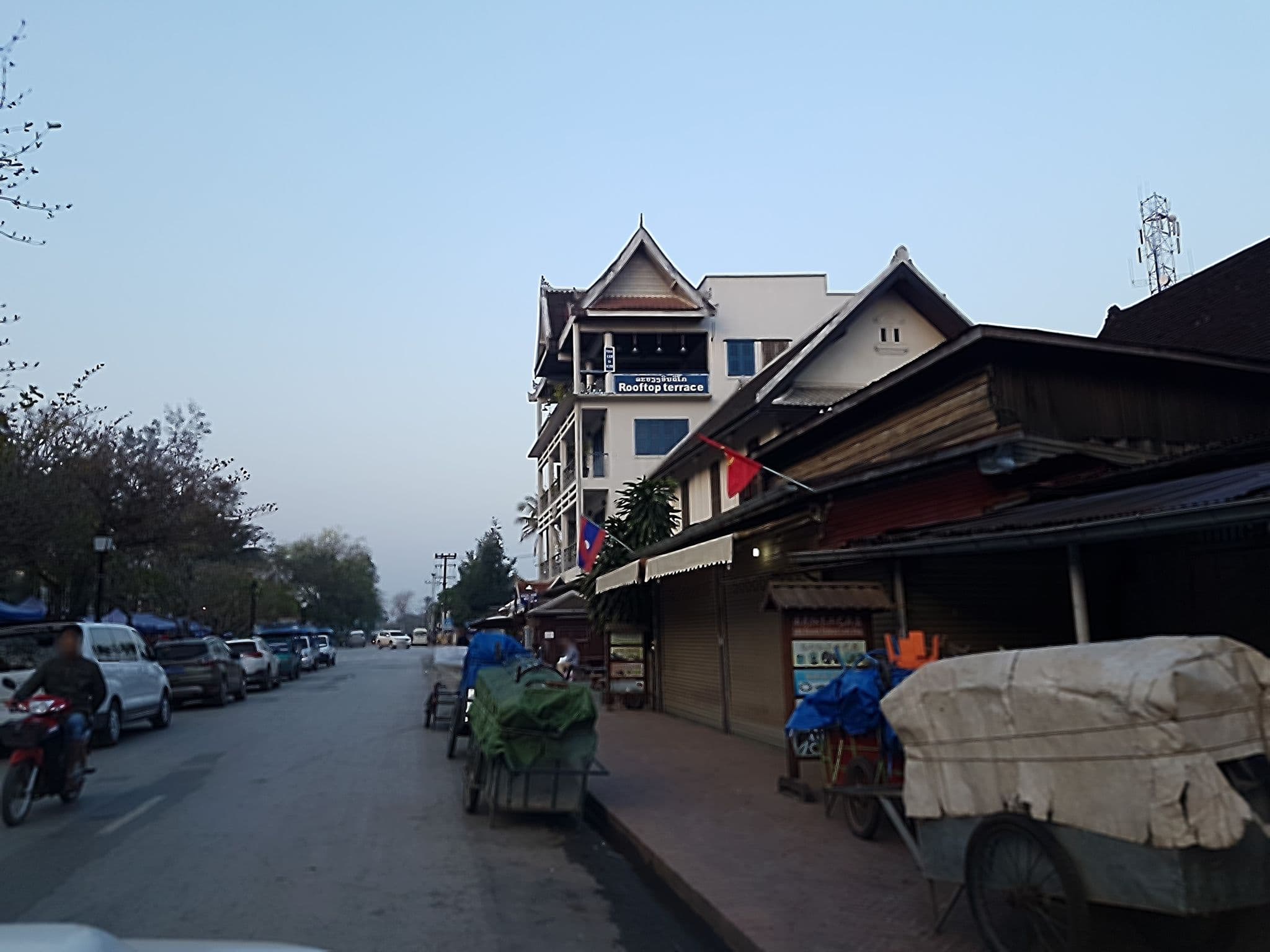 Street view near Lao Blossom Hotel, Luang Prabang