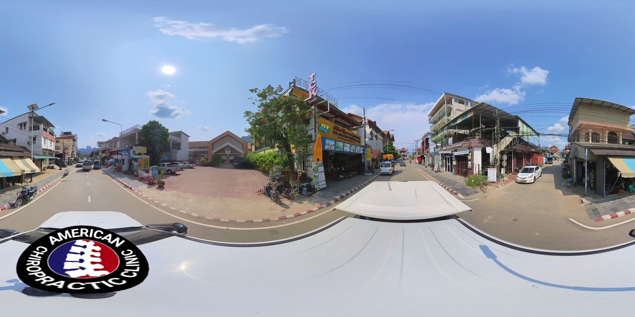 Street view near Vansana Vangvieng Hotel, Vang Vieng — © DrLogan (CC BY-SA · Mapillary)