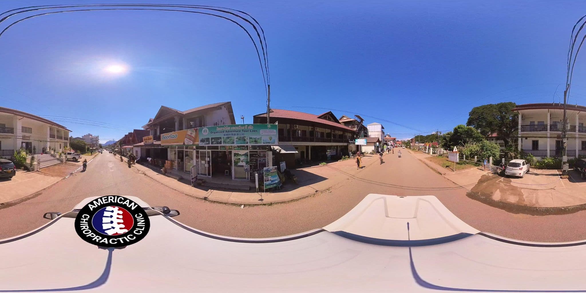 Street view near Vinutda Guesthouse, Vang Vieng