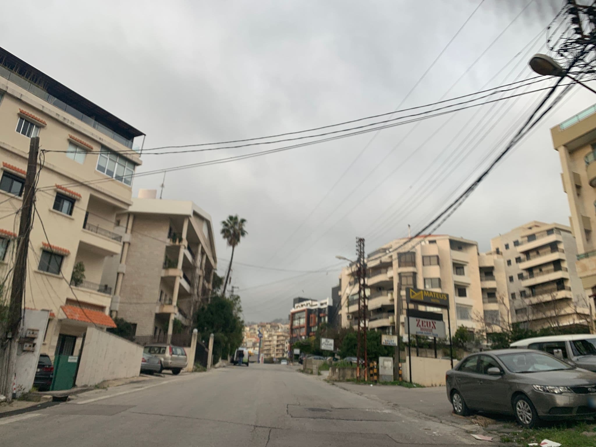 Street view near Mateus Hotel, Jounieh — © ziadg (CC BY-SA · Mapillary)