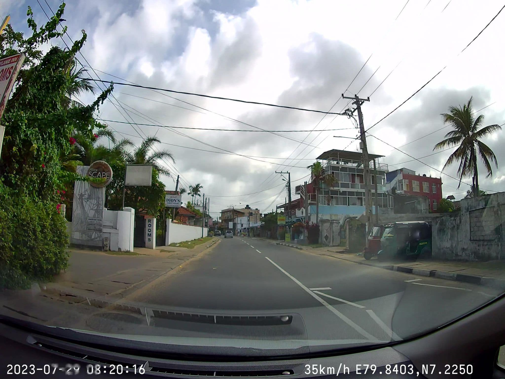 Street view near Barracuda Beach Hostel, Negombo — © sahanbsb (CC BY-SA · Mapillary)