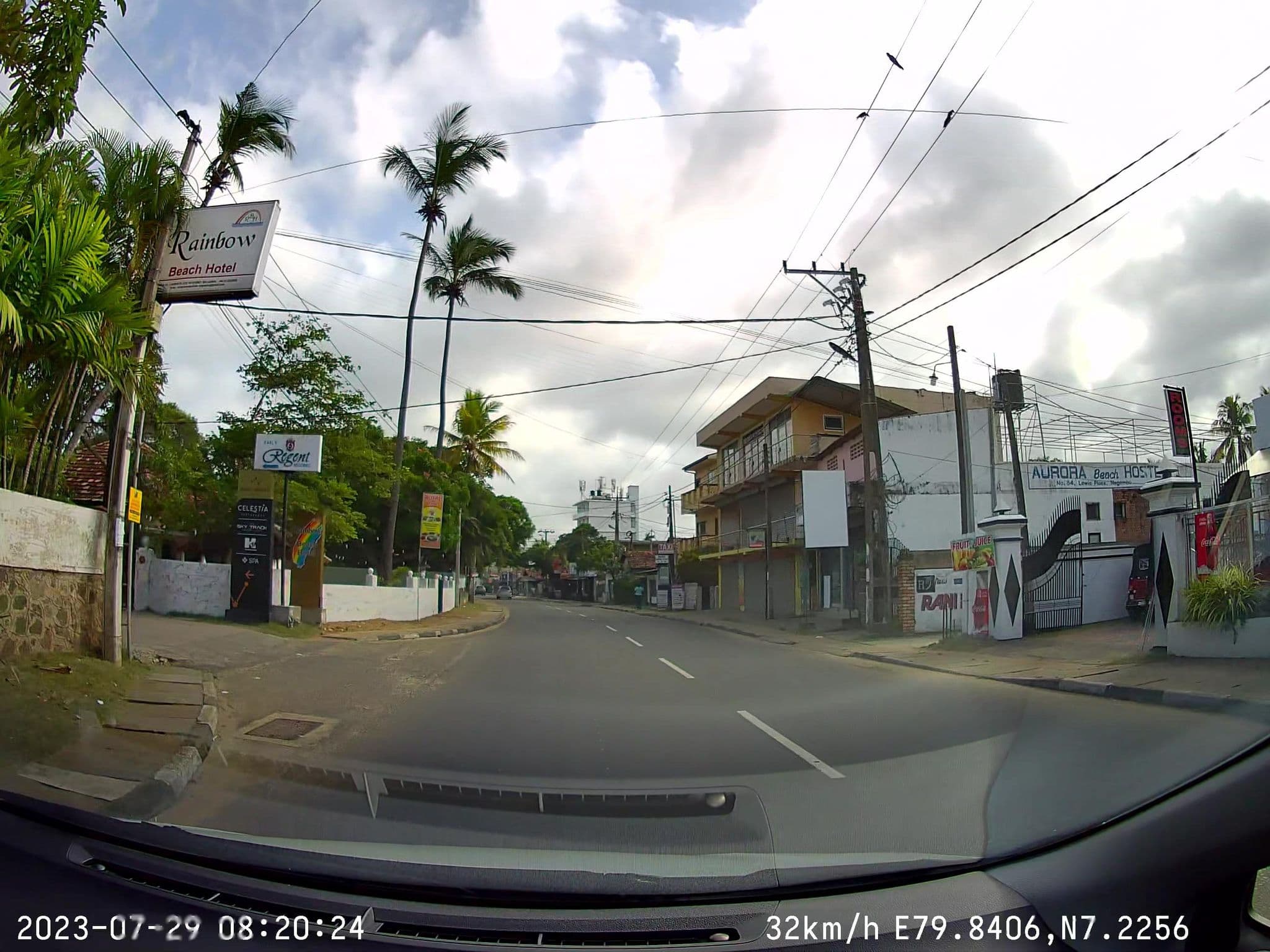 Street view near Bamboo Hut Guesthouse, Negombo