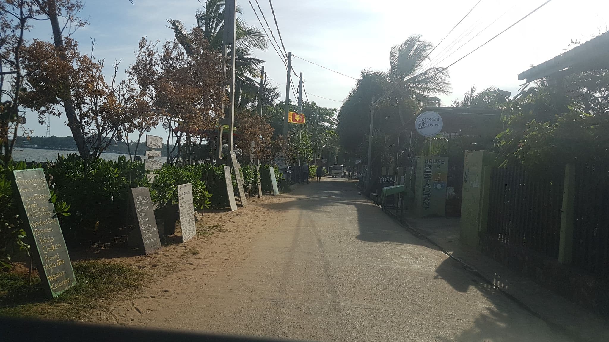 Street view near Shanika Beach Inn, Tangalle — © mbethke (CC BY-SA · Mapillary)