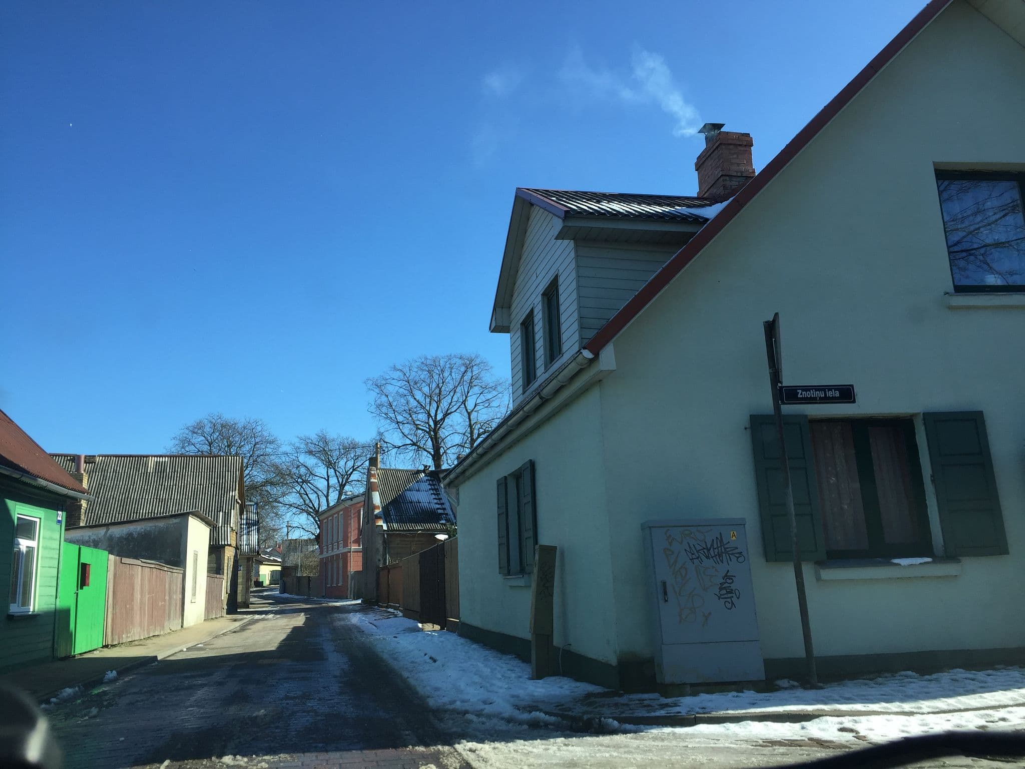 Street view near Karlīnes nams, Ventspils — © richlv (CC BY-SA · Mapillary)