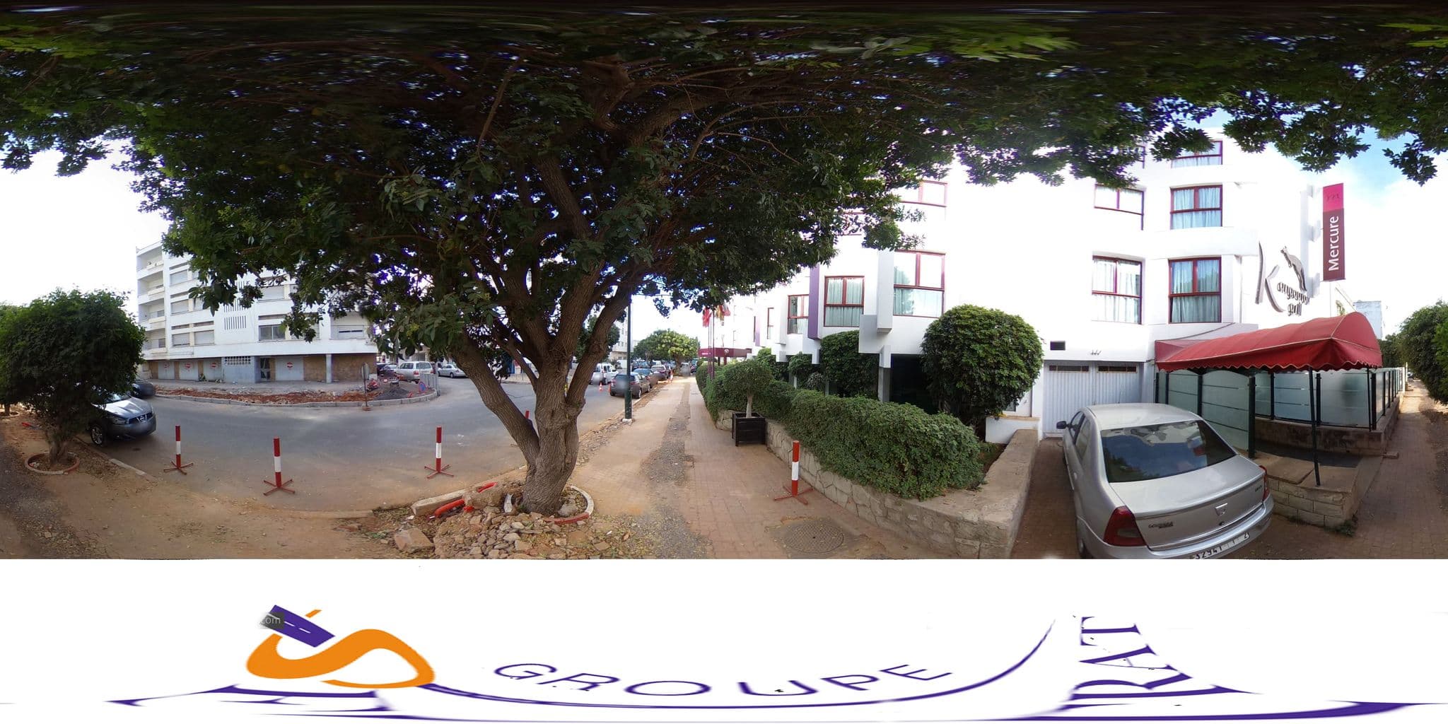 Street view near Hotel Mercure Sherazade, Rabat — © setrat (CC BY-SA · Mapillary)