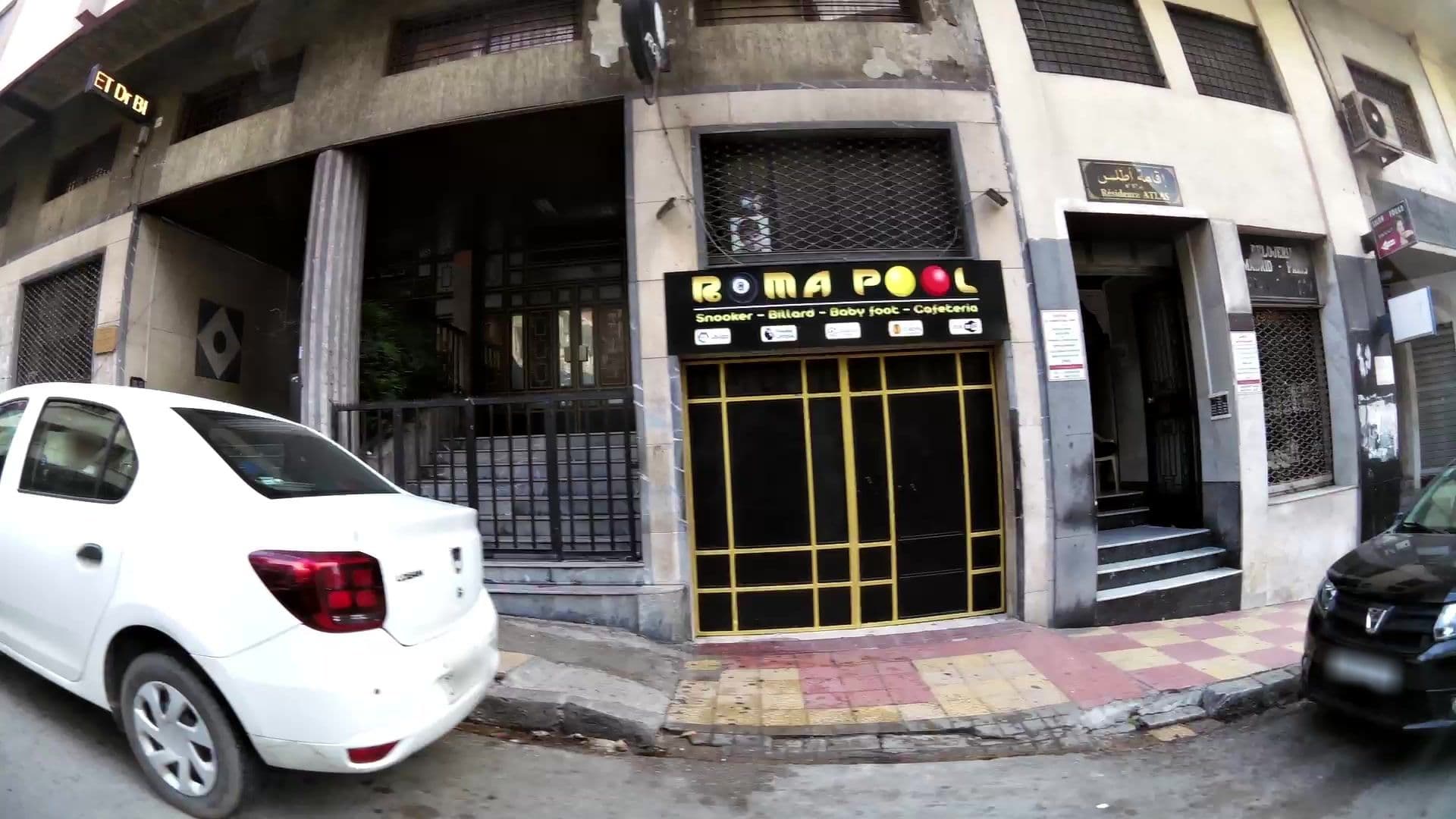 Street view near Atlas Hotel, Tangier — © kaartcam (CC BY-SA · Mapillary)