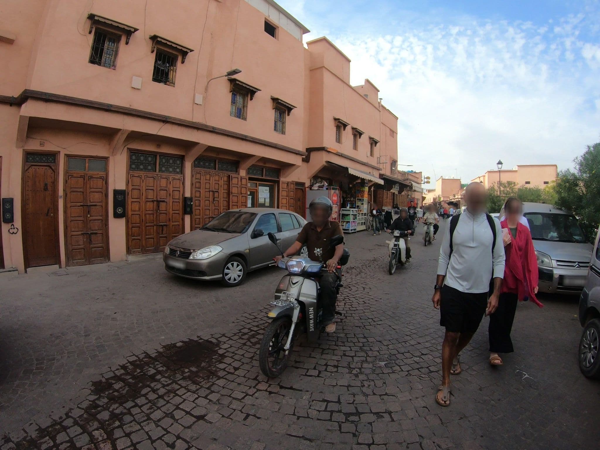 Street view near Riad Abla, Marrakesh