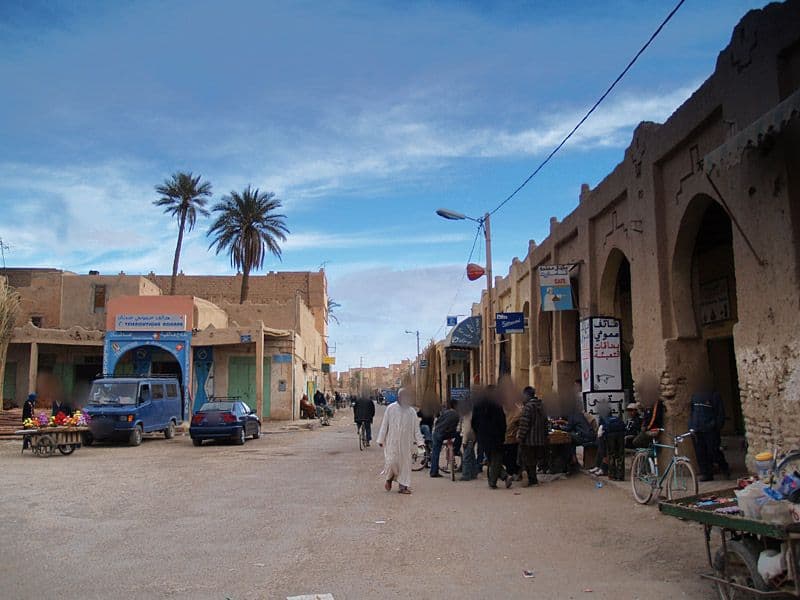 Street view near Panorama Hotel, Moulay Ali Cherif