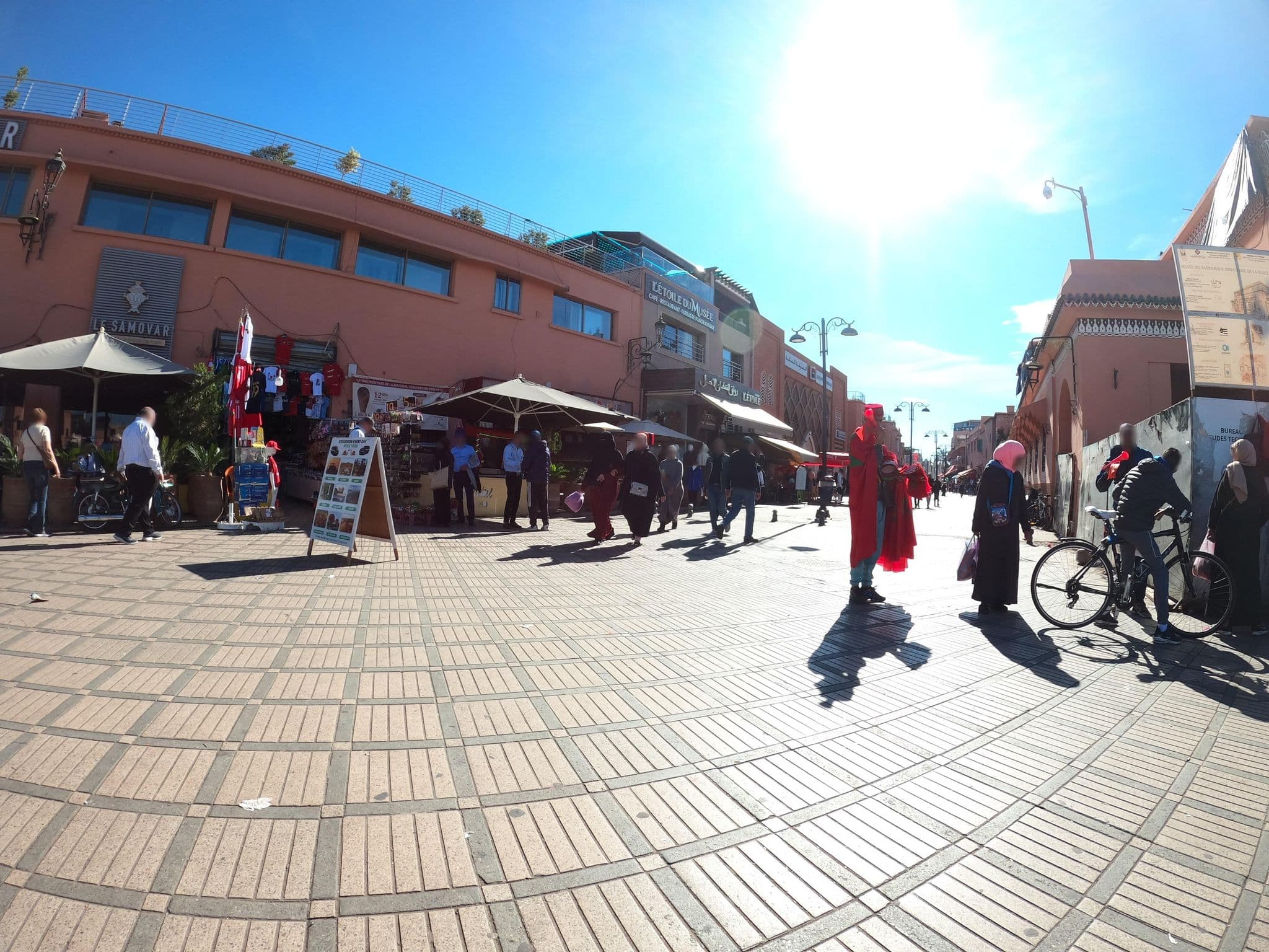 Street view near Hotel Cecil, Marrakesh