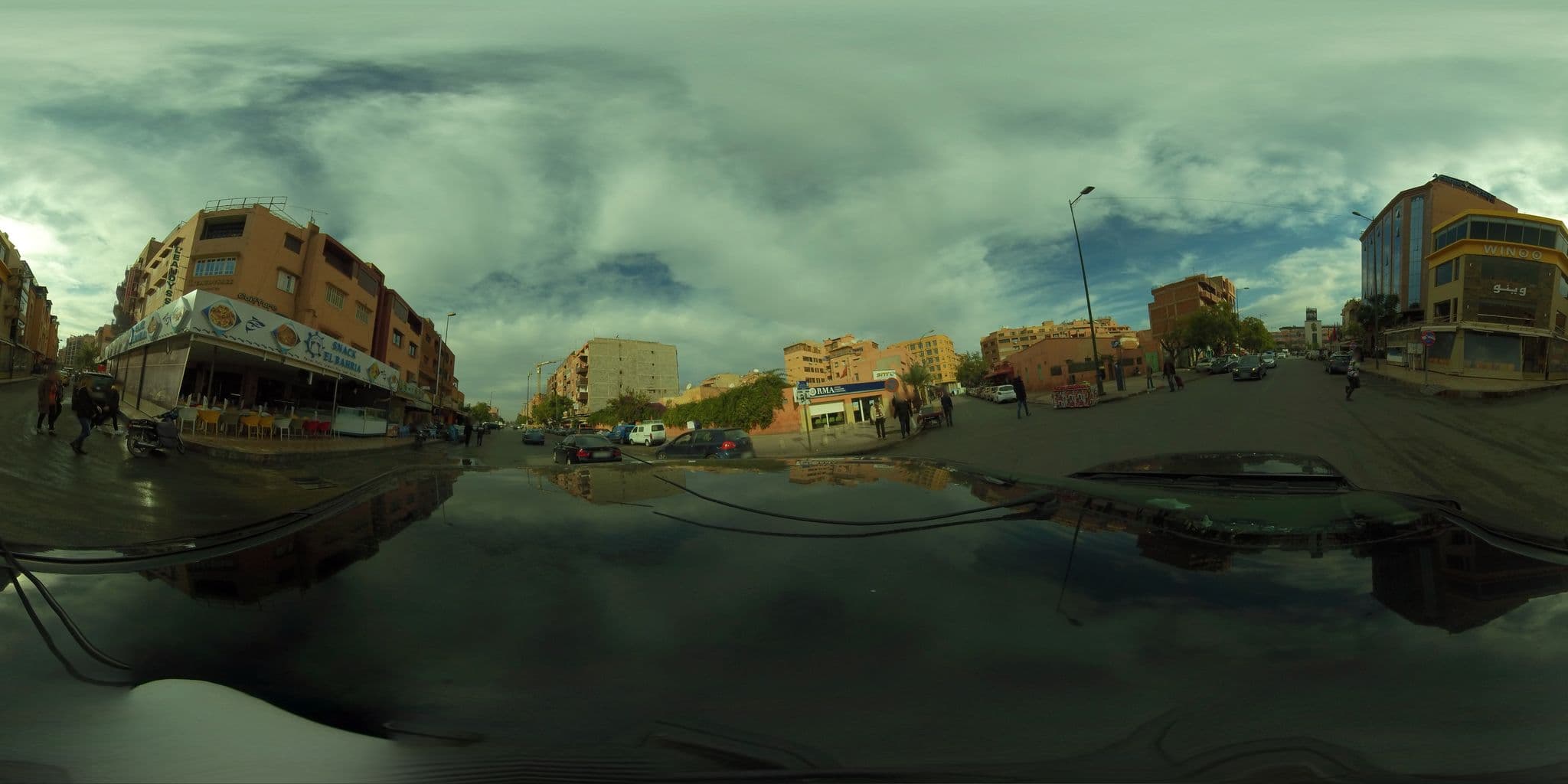 Street view near Caravanserai Marrakech Gueliz, Marrakesh