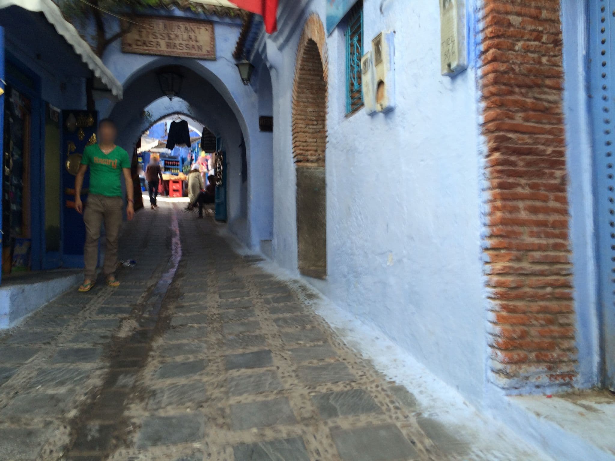 Street view near Palacio Al Andalus, Chefchaouen
