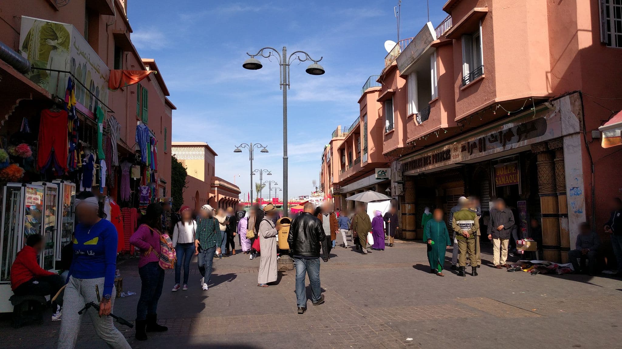 Street view near Afriquia أفريقيا, Marrakesh