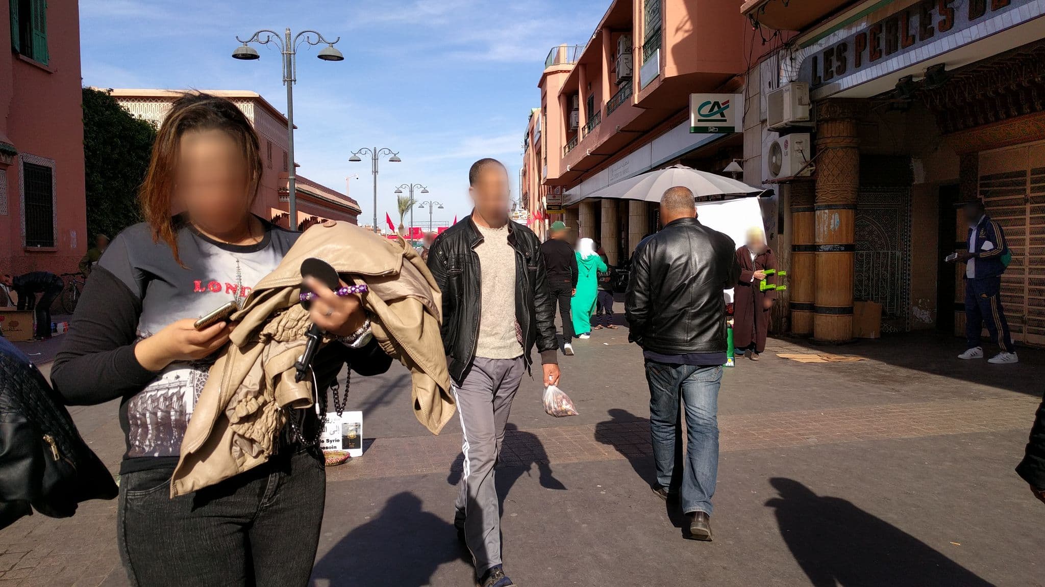 Street view near Hotel Eddakhla, Marrakesh