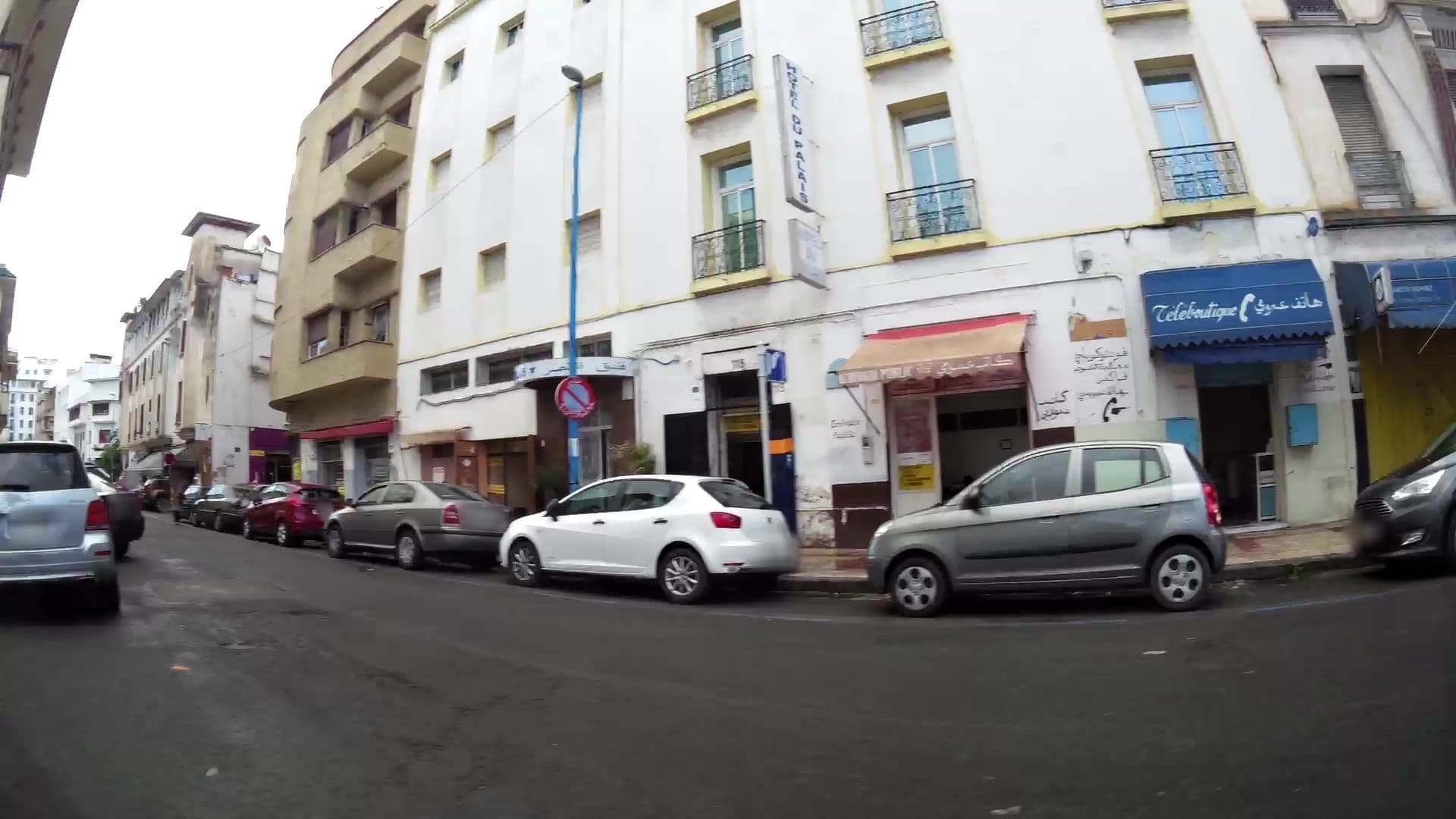 Street view near Hotel du Palais, Casablanca — © kaartcam (CC BY-SA · Mapillary)