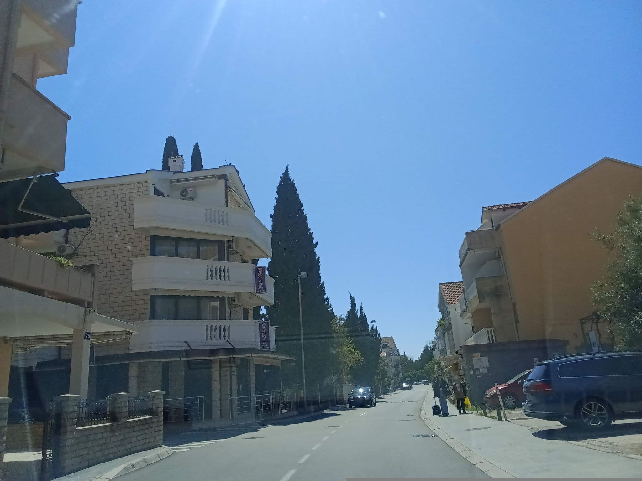 Street view near Hotel Oliva, Budva