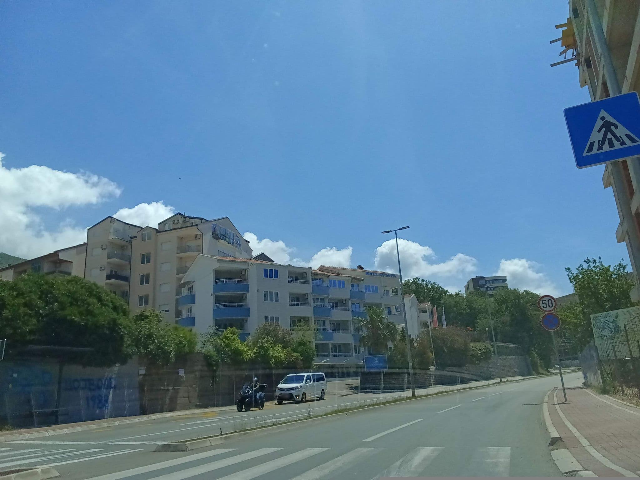 Street view near Bećić, Budva