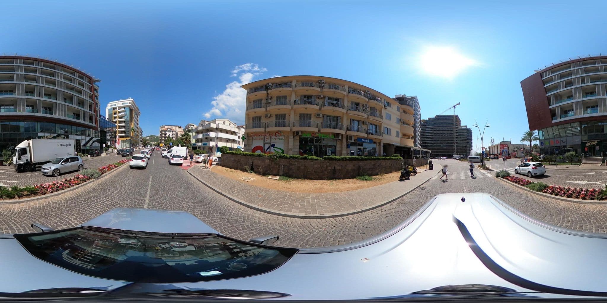 Street view near Hotel TQ Plaza, Budva