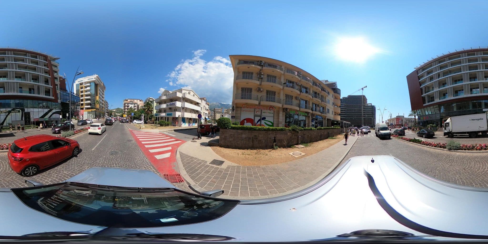Street view near City Apartments, Budva